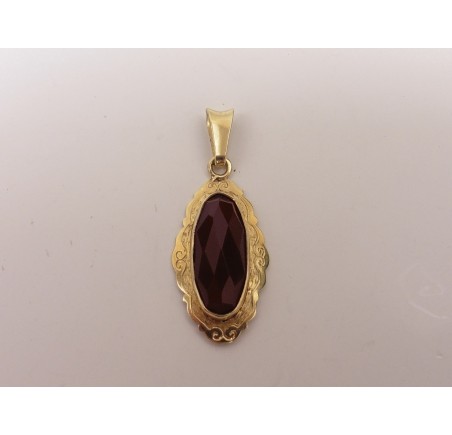 Gouden hanger carneool
