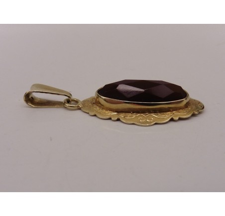 Gouden hanger carneool