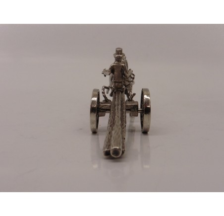 Zilveren miniatuur Boomstamkar