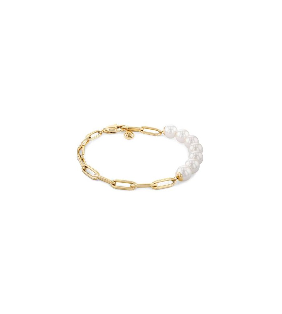 Tommy Hilfiger double armband met parels
