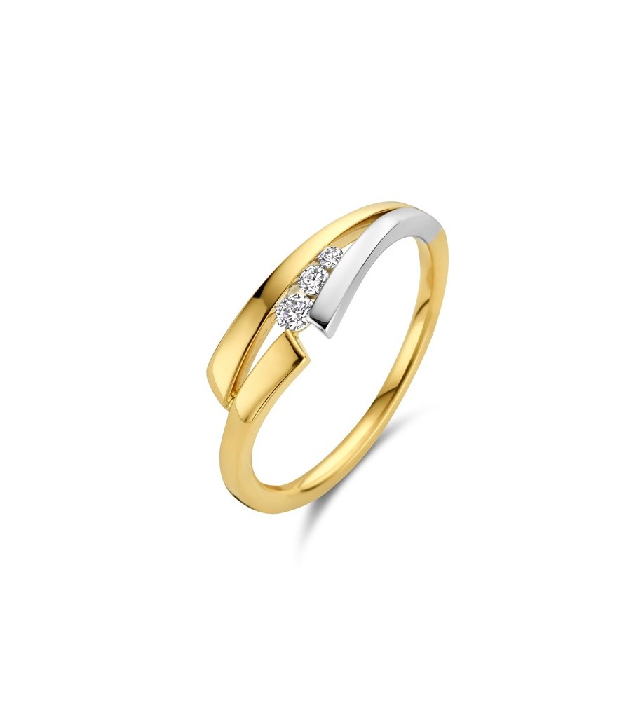 Gouden Briljant damesring Sole