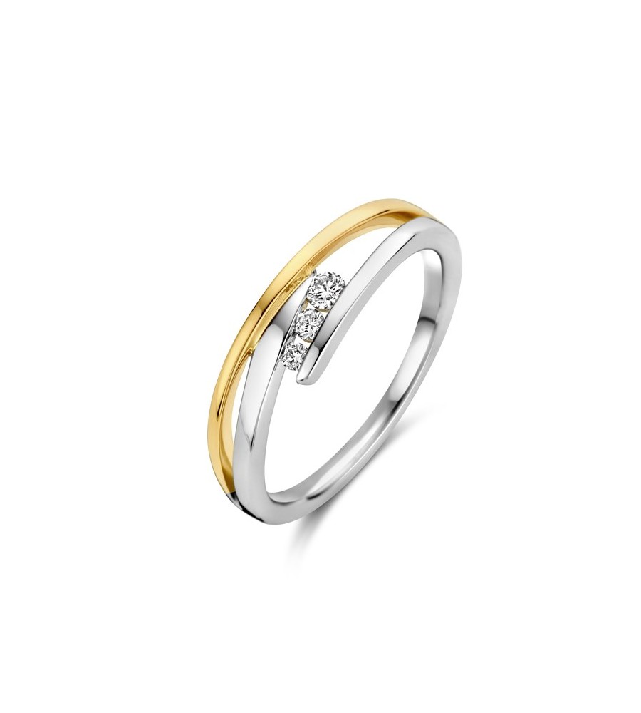 Gouden Briljant damesring Luna