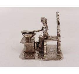 Zilveren miniatuur Wafelmaakster