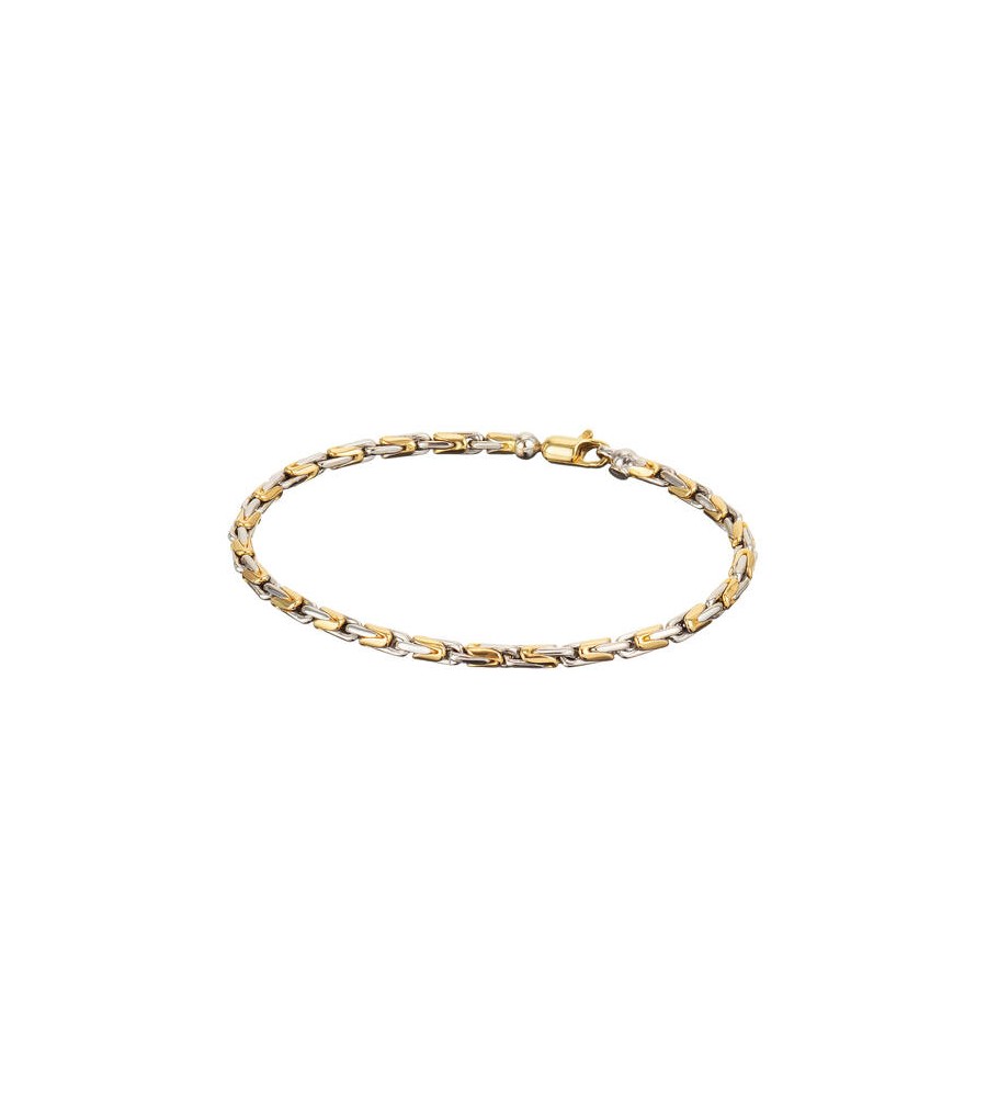 Gouden armband palmier bicolor
