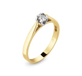 Gouden damesring met briljant 214.5112