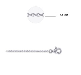 Zilveren collier C011-42+5