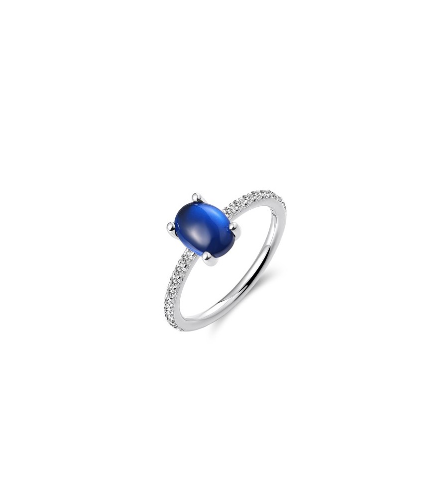Zilveren ring met zirkonia