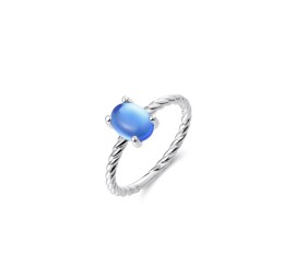Zilveren ring met zirkonia  R473 LB