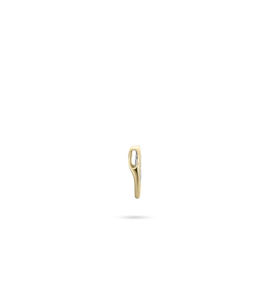 Gouden hanger met zirkonia