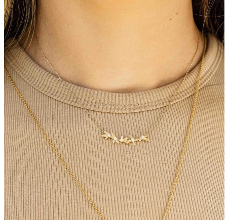 Gouden choker met zirkonia VGN007