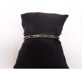 Gouden slavenarmband met granaat