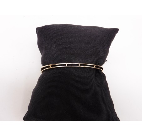 Gouden slavenarmband met granaat