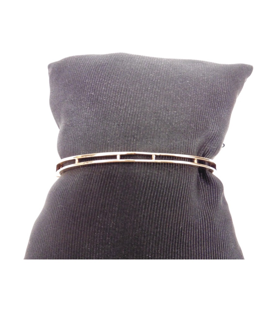 Gouden slavenarmband met granaat
