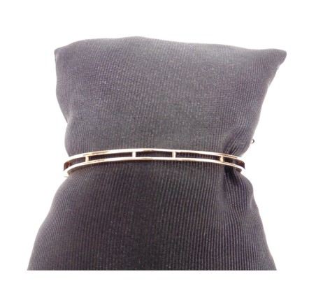 Gouden slavenarmband met granaat