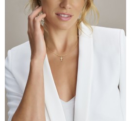 Gouden hanger kruisje 4029015