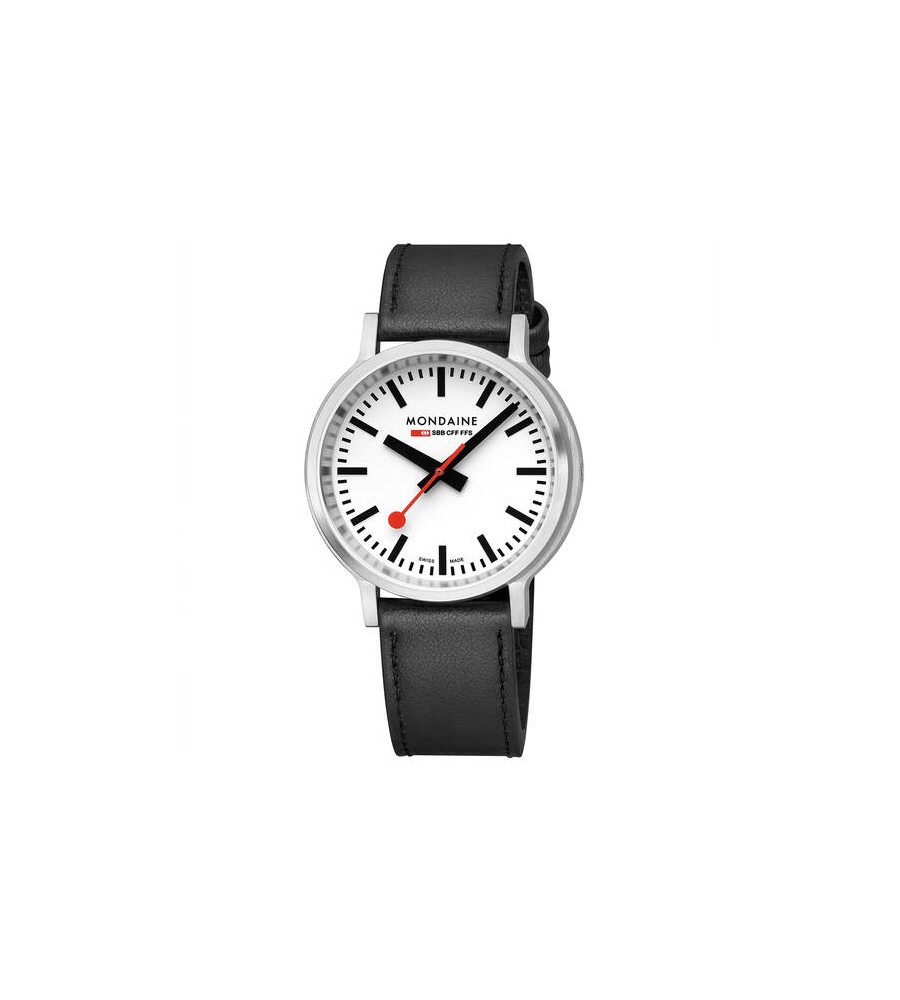 Mondaine horloge Classic Stop2GO MST.4101B.LBV Mondaine horloge Classic Stop2GO MST.4101B.LBV