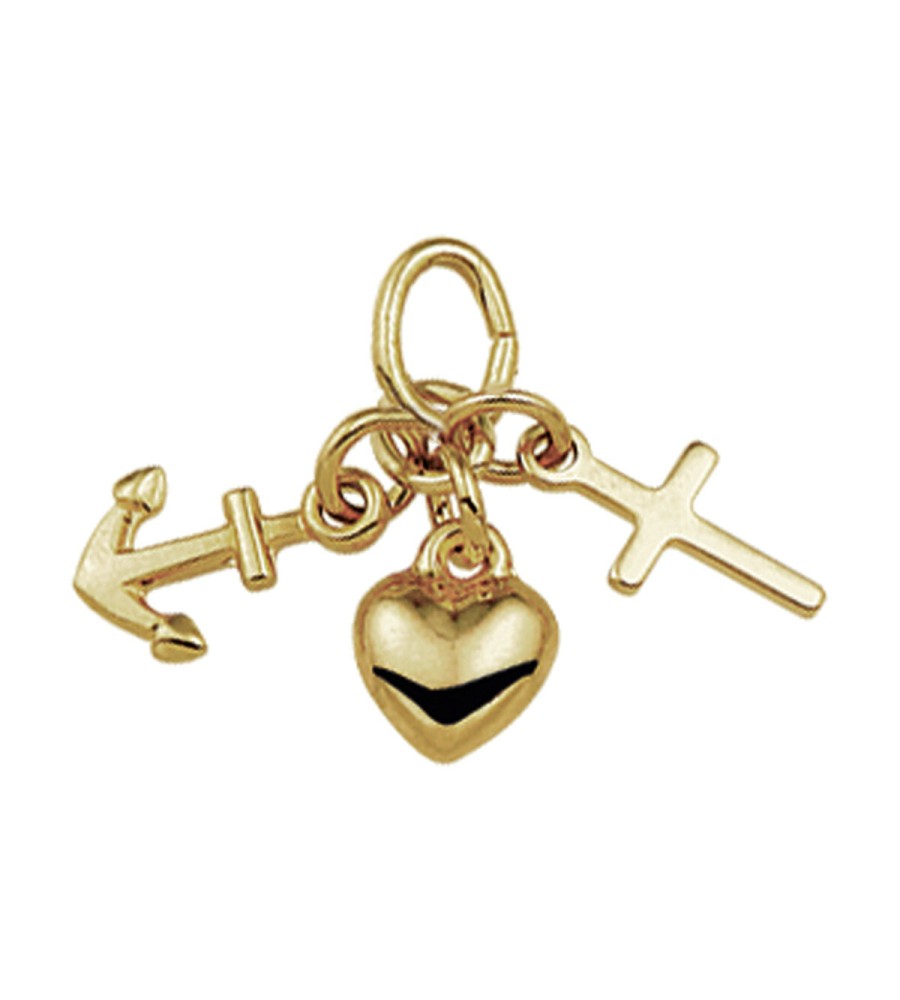 Gouden hanger geloof, hoop en liefde