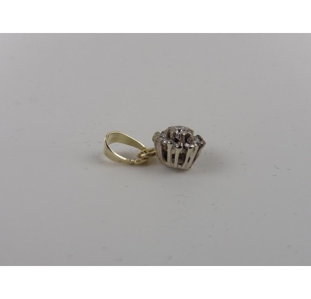 gouden hanger met briljant