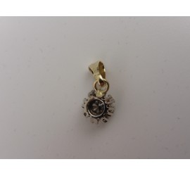 gouden hanger met briljant
