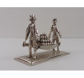 Zilveren miniatuur Kaasdragers