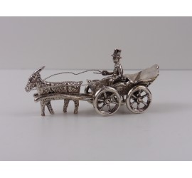 Zilveren miniatuur Bokkenwagen