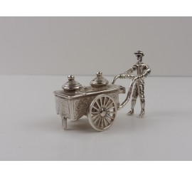 Zilveren miniatuur IJscokar