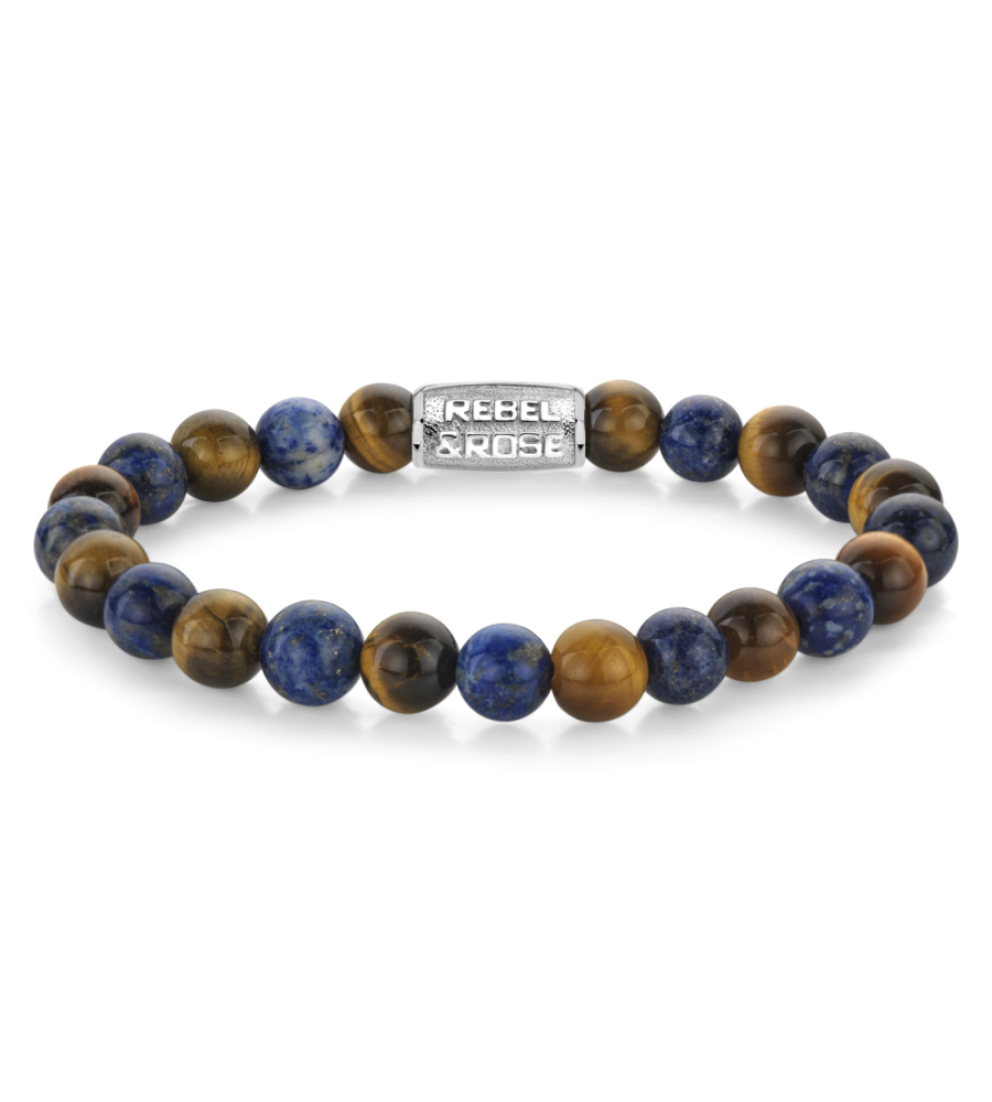 Rebel & Rose armband Mix Tiger Lapis