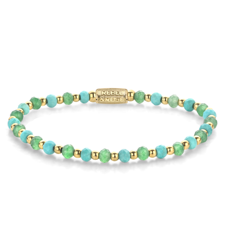 Rebel & Rose armband Blue Green Adventure