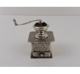 Zilveren miniatuur Koffiemolen