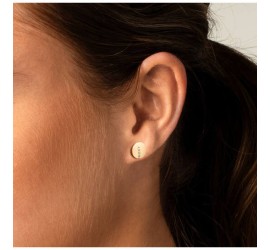 Gouden oorknopjes met zirkonia VBE026