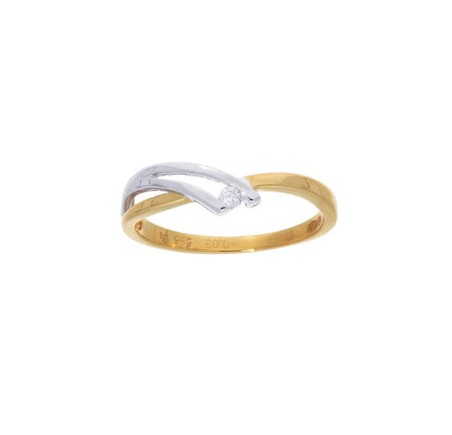 Jackie gouden ring met witte topaas JKR23.361