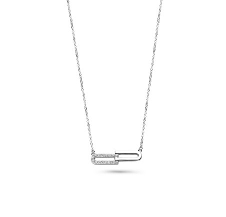 Rosa di Luca zilveren choker met zirkonia 624.011