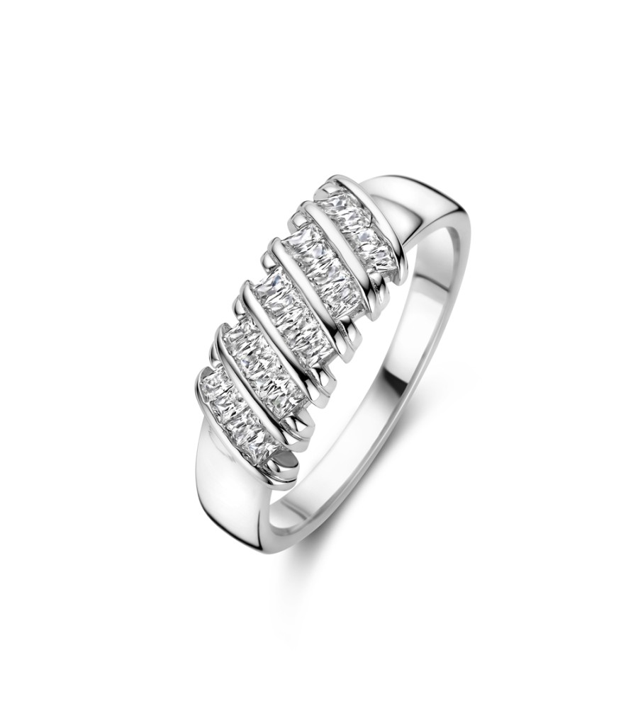 Rosa di Luca zilveren ring met zirkonia