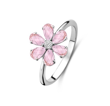 Rosa di Luca zilveren ring met zirkonia 629.108