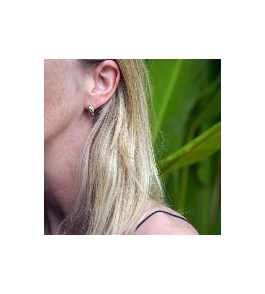 Silk zilveren klapcreolen 678.1 Silk zilveren klapcreolen