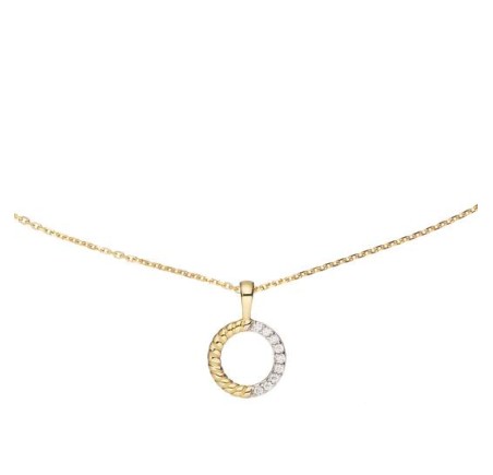 Gouden oorknopjes met zirkonia VBE026