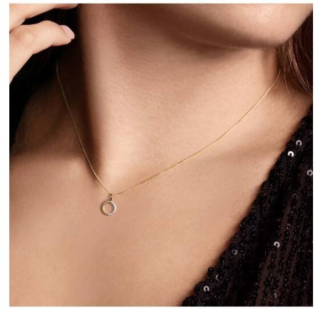 Gouden oorknopjes met zirkonia VBE026