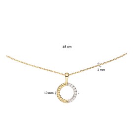Gouden oorknopjes met zirkonia VBE026