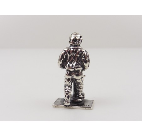 Zilveren miniatuur pottenbakker