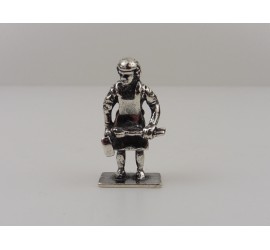 Zilveren miniatuur smid