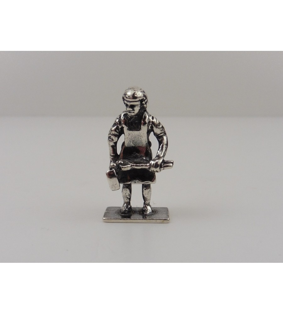 Zilveren miniatuur Smid