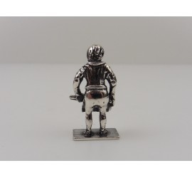 Zilveren miniatuur smid