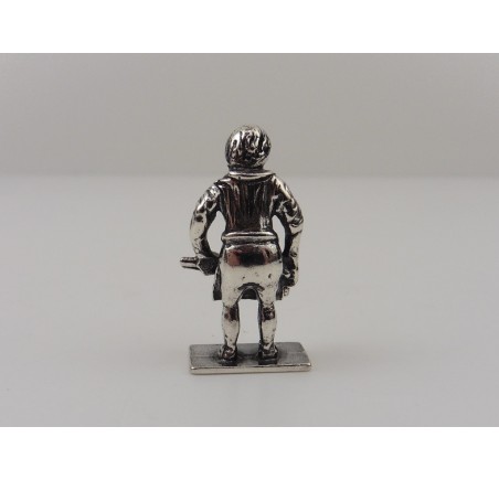 Zilveren miniatuur smid