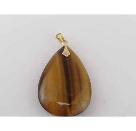 Gouden hanger met tijgeroog