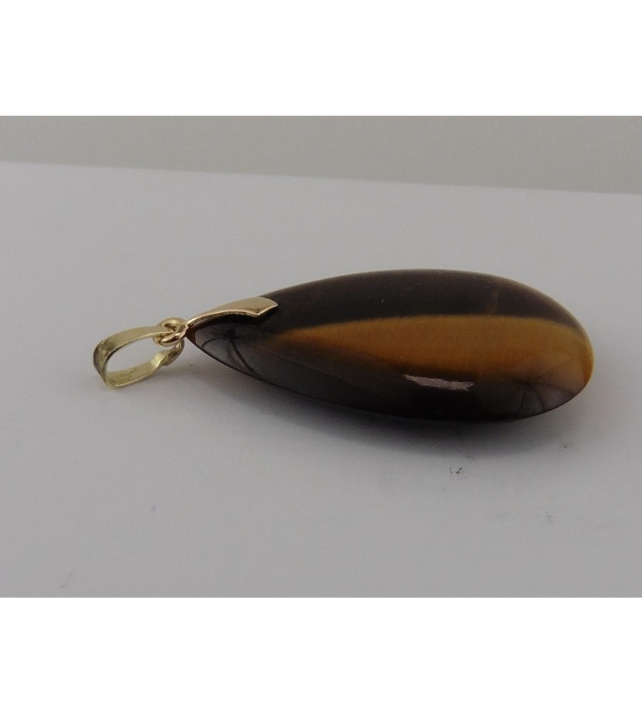Gouden hanger met tijgeroog