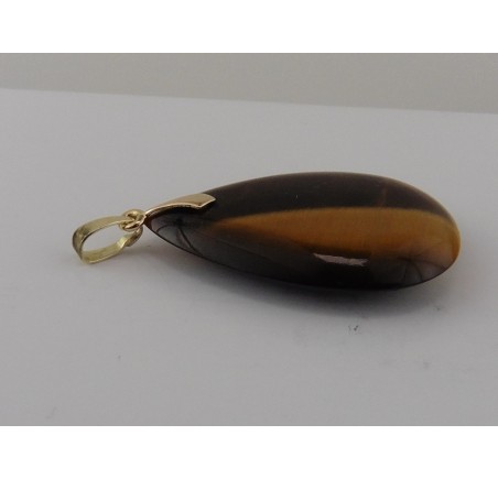 Gouden hanger met tijgeroog
