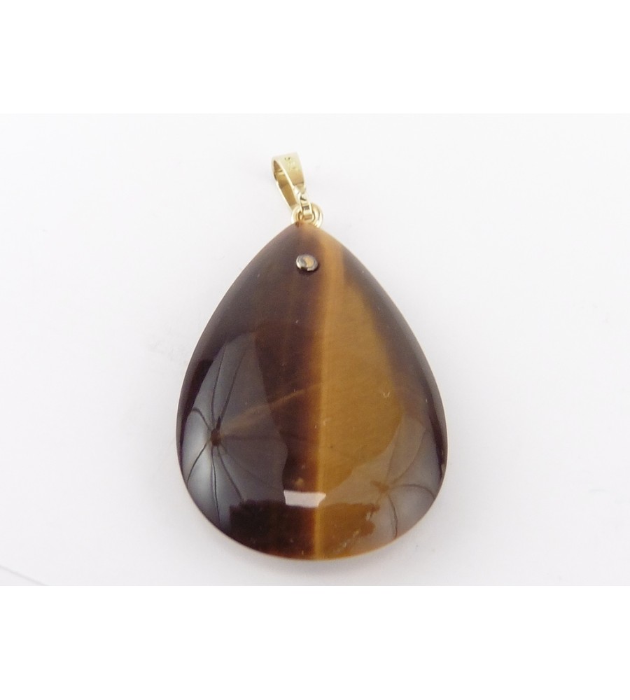 Gouden hanger met tijgeroog