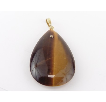 Gouden hanger met tijgeroog