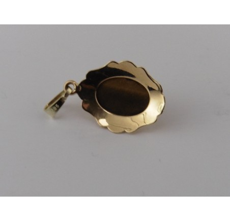Gouden hanger met tijgeroog
