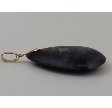 Gouden hanger met agaat